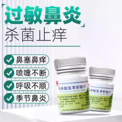 治疗过敏性鼻炎专用药打喷嚏流鼻涕塞冬季鼻子痒马来酸氯苯那敏片